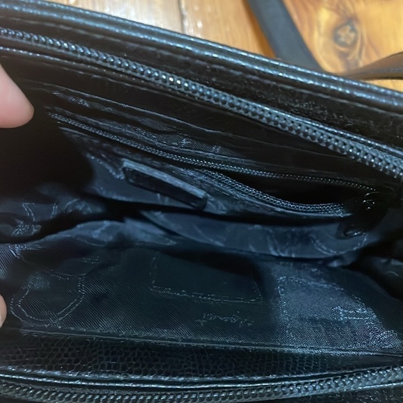 Monet Black Shoulder Crossbody leather bag - Picture 6 of 13